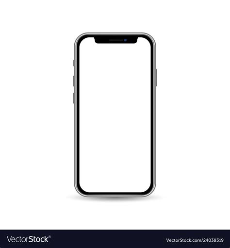Smartphone Template Isolated On White Background Vector Image