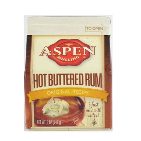 Aspen Taste Butter Rum Eggnog Mix Display Case Of 48 375 Oz