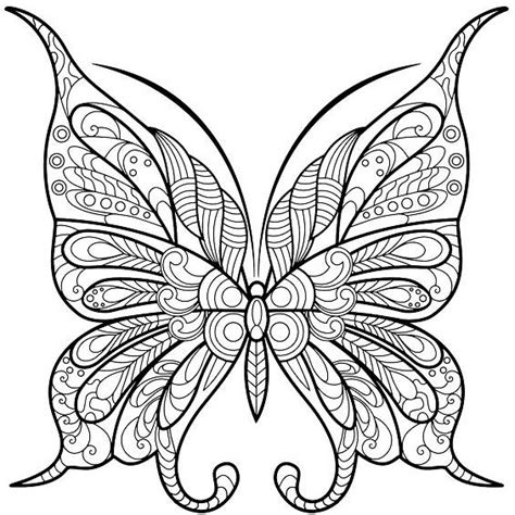 Dibujo De Un Mandala Mariposa Para Pintar Colorear O Imprimir Colorea