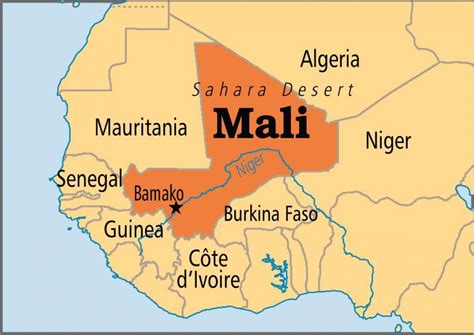Bamako Mali Carte Carte De Bamako Mali Afrique De Louest Afrique