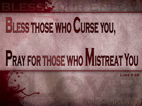 Luke 628 Bless Those Who Curse You And Pray Red