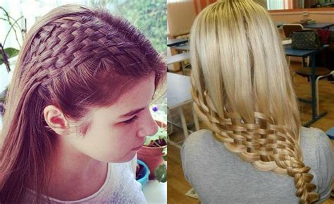 The smooth weave at one side make the hair looks voluminous. Awesome Basket Weave Braids Hairstyles | Hairdrome.com