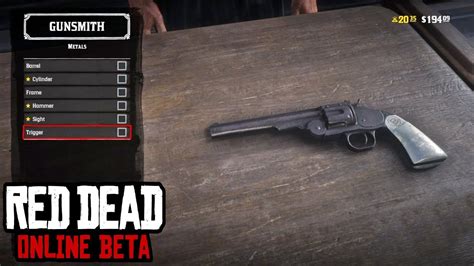 Schofield Revolver Max Upgrade Red Dead Online Weapons Customization