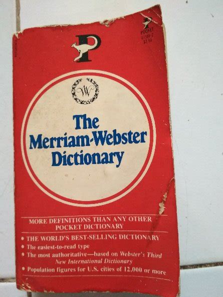 Jual Original The Merriam Webster Dictionary Di Lapak Tridero Bookstore