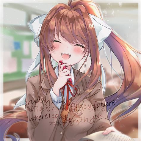 Monika Doki Doki Literature Club Image 2965376 Zerochan Anime