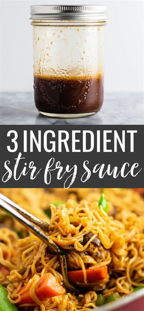 Here's what you'll need to make this stir fry sauce recipe. Stir Fry Sauce #healthystirfry World's best 3 ingredient easy stir fry sauce - I use this for ...