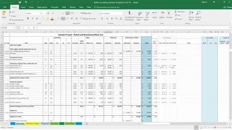 Residential Construction Budget Template Excel Excel Templates