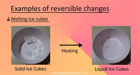 Reversible Changes Or Physical Changes Examples Reversible Changes 2022