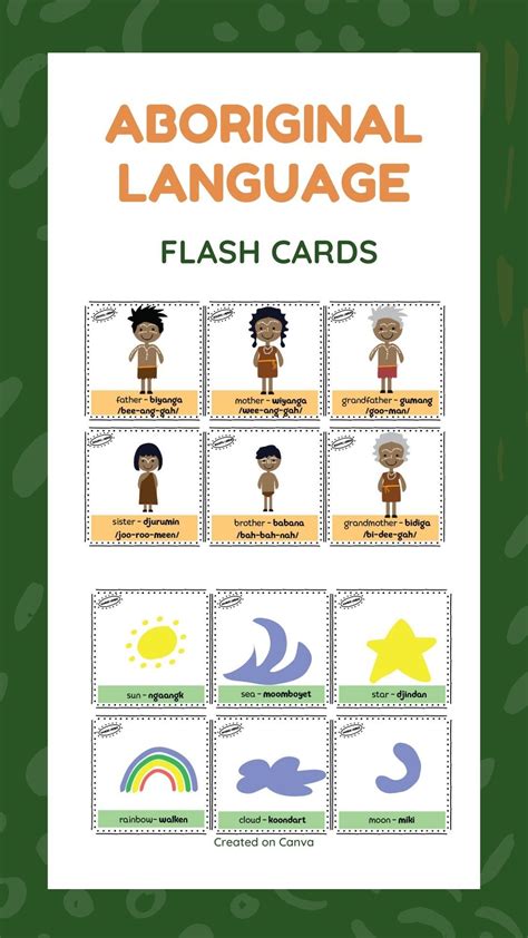 Eye Catching Flash Cards With Basic Vocabulary For The Australian