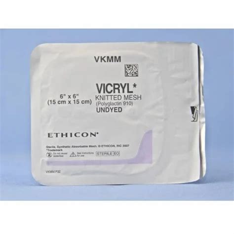 Polyglactin 910 Vicryl Undyed Knitted Mesh Rs 1024pack Globalstar