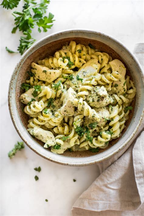 Chicken pesto pasta isn't a traditional italian dish, but pesto genovese is often served with meat and fish. Creamy Chicken Pesto Pasta | Recipe in 2020 | Pasta dinner ...