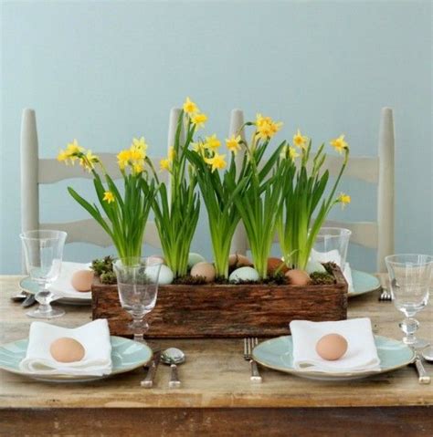 30 Vivid Diy Easter Spring Table Centerpieces