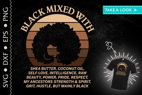 Black Mixed With Melanin Proud Black Graphic By Tweetii · Creative Fabrica