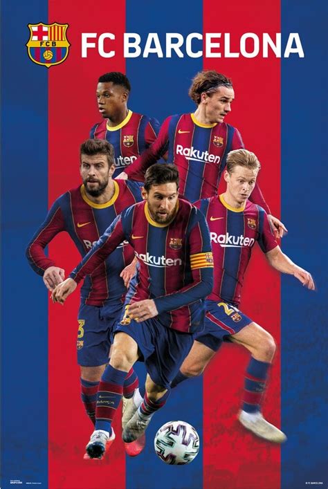 Fc Barcelona Group 20202021 Poster Grote Posters Europosters