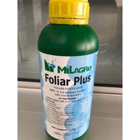 Milagro Foliar Plus Baja Air Fertilizer Liquid 1l Shopee Malaysia
