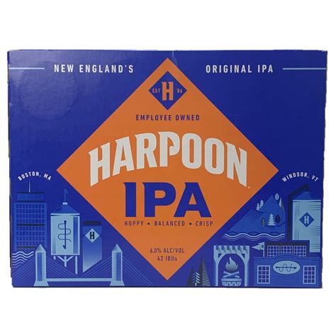 Harpoon Ipa 12 Pack Cans Colonial Spirits