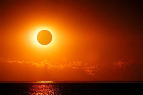 A total eclipse of the heart. An incredibly rare solar eclipse is taking place over ...