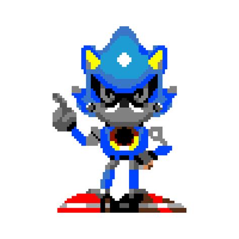 Metal Sonic Pixel Art