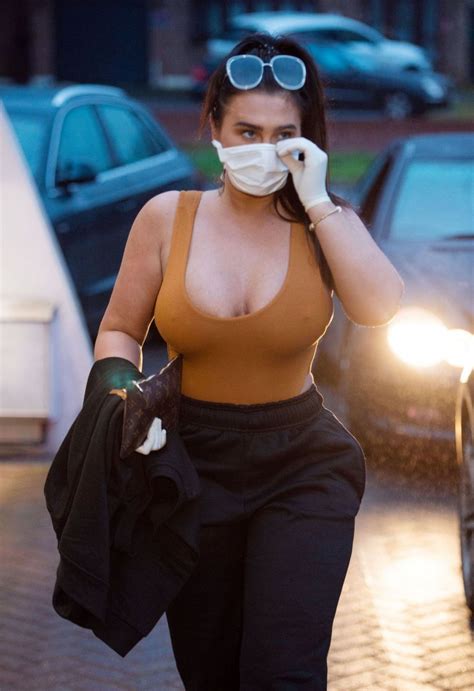 Lauren Goodger Braless Cleavage