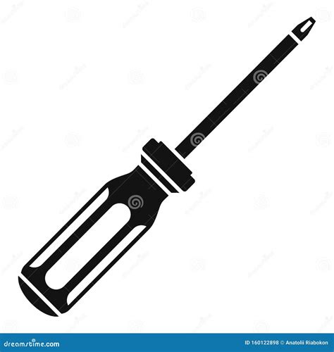 Fix Screwdriver Icon Simple Style Stock Vector Illustration Of