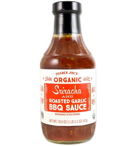 Trader Joes Organic Sriracha And Roasted Garlic Bbq Sauce 195 Oz