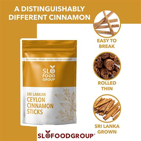 Slofoodgroup Ceylon Cinnamon Sticks 1 Lb Pure Ceylon Cinnamon