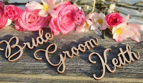Custom Laser Cut Name Signplace Setting Sign Dinner Party Etsy