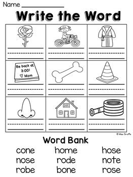 For kindergarten, first grade, etc. Long O Worksheets and Activities {NO PREP!} by Miss ...