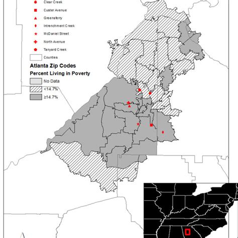 Distribution Of Poverty By Zip Code Tabulation Area Zcta And Combined
