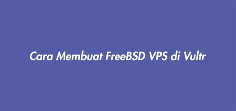 We did not find results for: Cara Membuat FreeBSD VPS di Vultr • Musa Amin