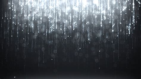 Abstract Silver Particles Glitter Rain Background Motion Graphics