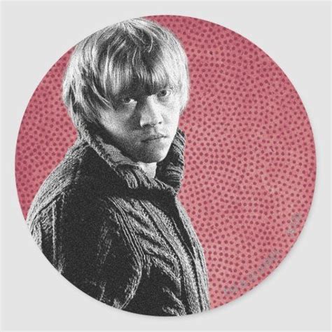 Ron Weasley 5 Classic Round Sticker Zazzle Harry Potter Stickers Custom Harry Potter