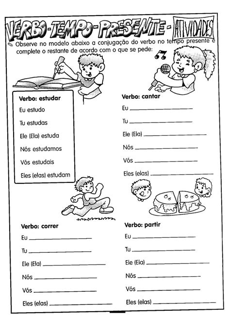 Atividade 5 Ano Verbos