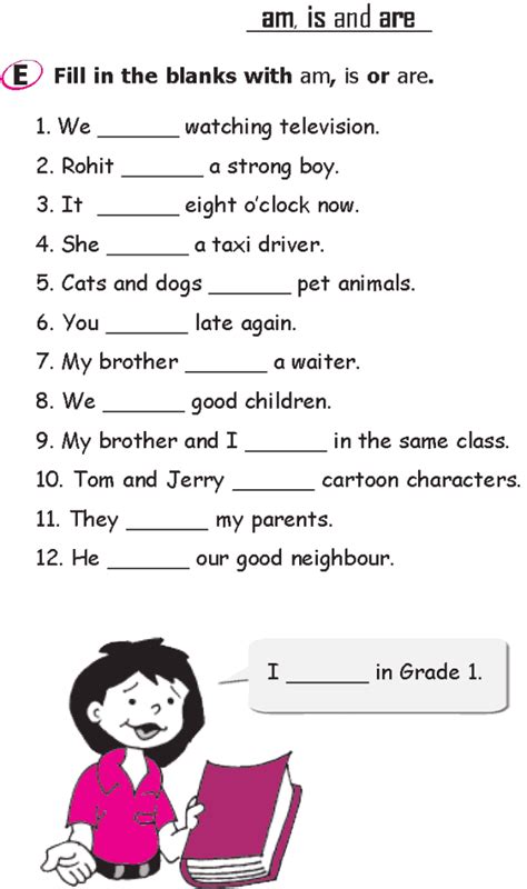 First Grade Grammar Worksheet