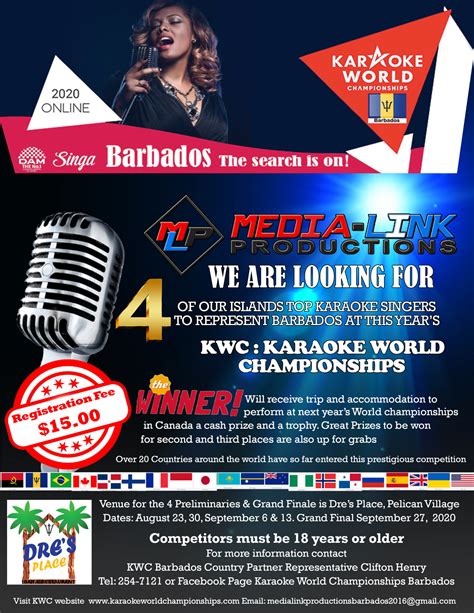dre s bar and kwc karaoke world championship barbados facebook