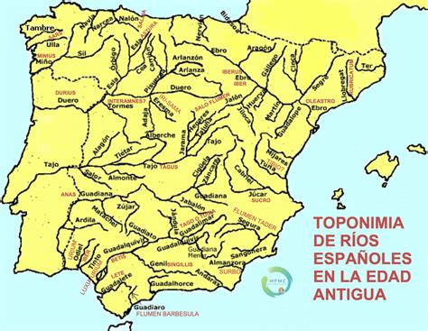 Topónimos De Los Ríos Españoles En La Edad Antigua Historias