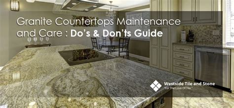 How To Care For Granite Kitchen Countertops Things In The Kitchen