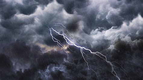 Storm Clouds And Lightning Motion Graphics Videohive