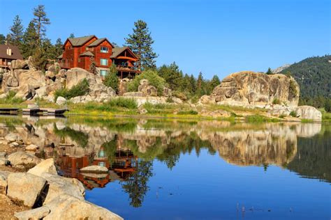Big Bear Lakefront Real Estate Cabin And Granite Shores Boulders Big