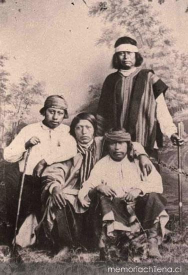 Grupo De Hombres Mapuches Memoria Chilena Biblioteca Nacional De Chile