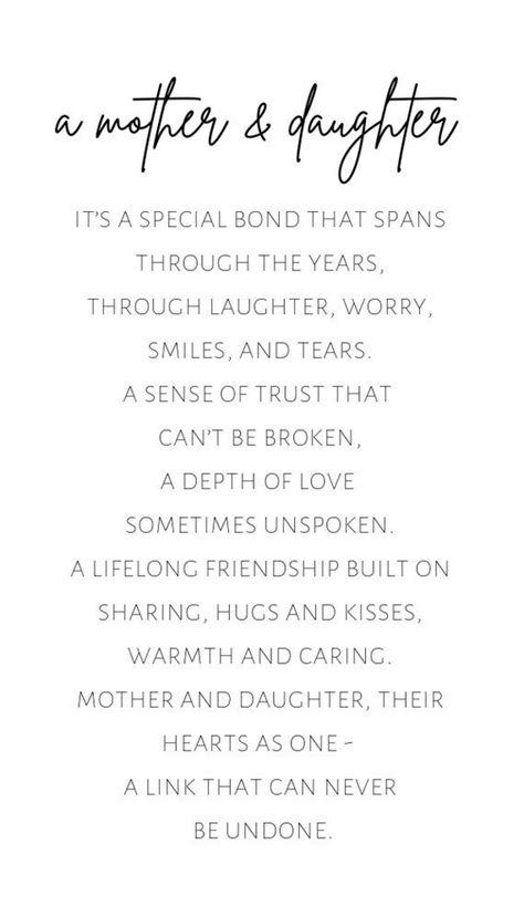 mother and daughter poem mom and daughter printable etsy mother quotes birthday quotes for