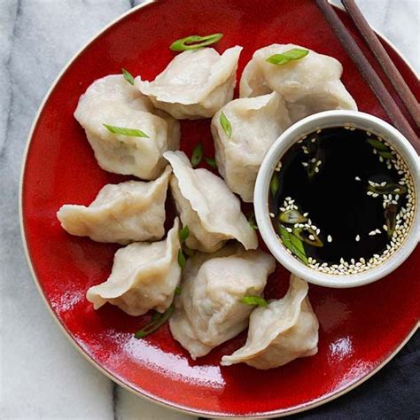 Chinese Jiaozi Pork And Chive Dumplings Pork And Chive Dumplings