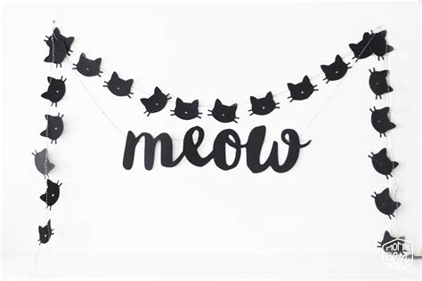 You can download and print any of our images for personal use. DIY Cat Garland + FREE Printable! - Destination Nursery