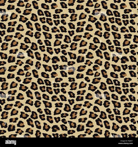 Seamless Pattern With Leopard Skin Animal Print Stock Vector Image