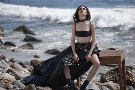 Lily Collins Poses At The Beach For Malibu Magazine Fashion Gone