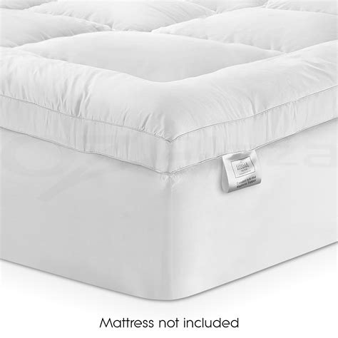 Exceptionalsheets pillowtop queen mattress topper. Luxury Pillowtop Mattress Topper Memory Resistant Protect ...