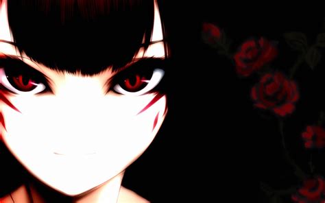 Red Eyes Rose Anime Girls Beatmania Wallpapers Hd