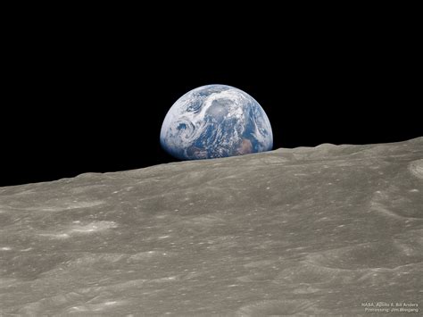 Nasa Earthrise From Moon