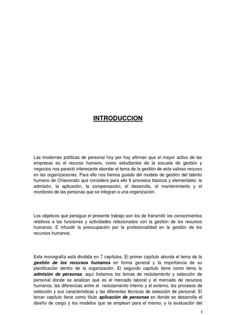 Ejemplo De Introduccion A Un Trabajo De Investigacion Para Trabajadores