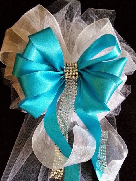 Beautiful Satin And Tulle Bows With Streamers And By Asprettydoes Pew